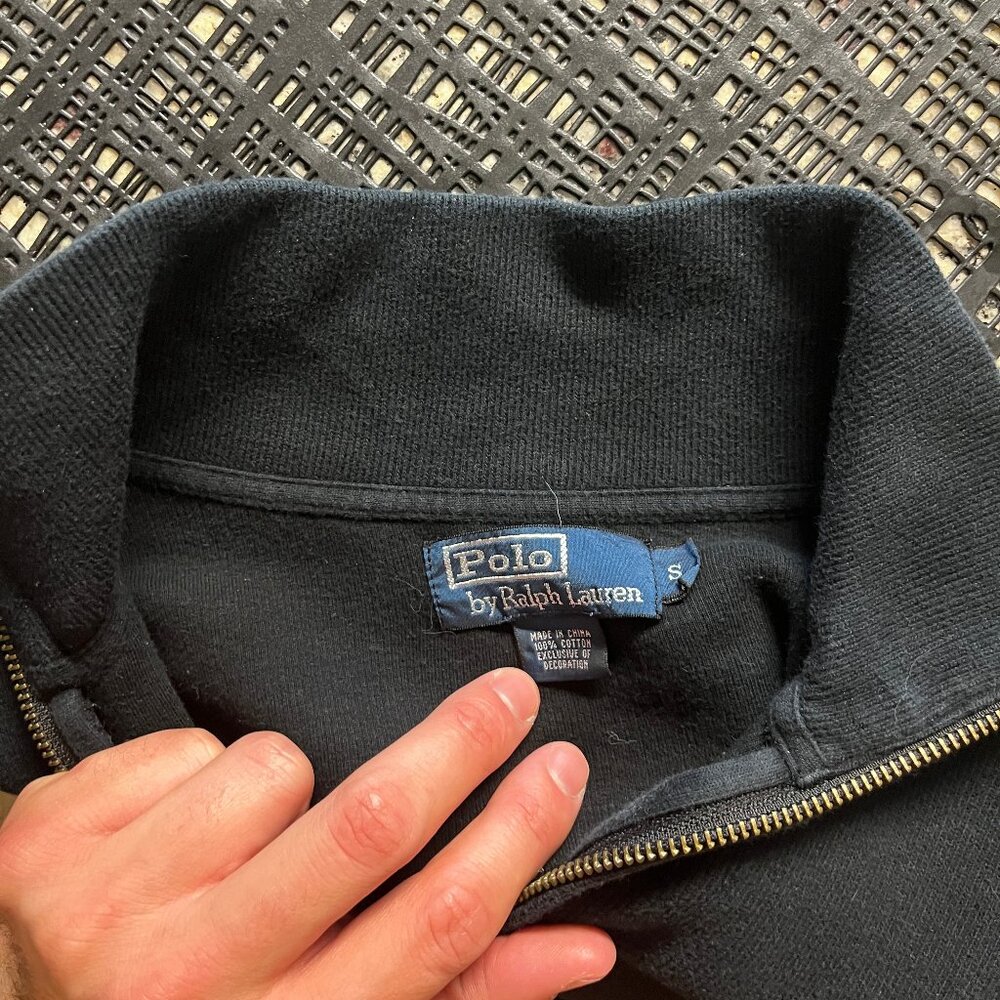 Polo Raulph Lauren 1/4 Zip BLACK